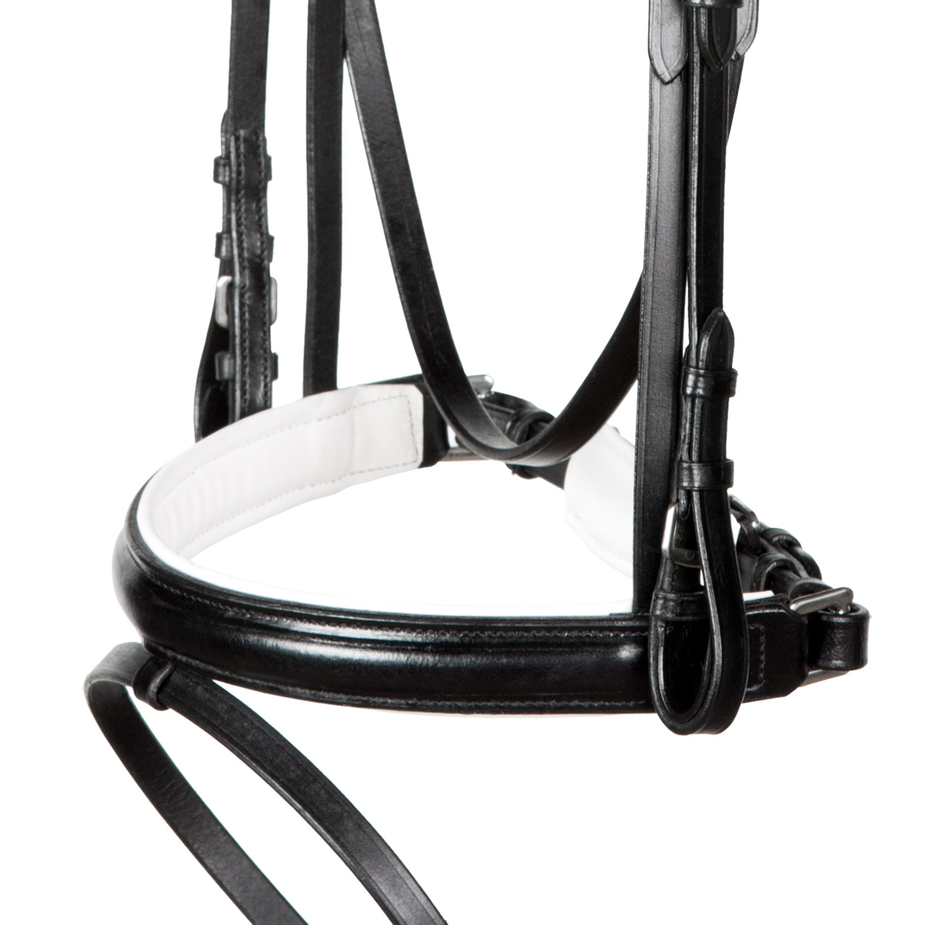 Reithalfter-Comfort-Schwarz-Weiß-Schwedisch