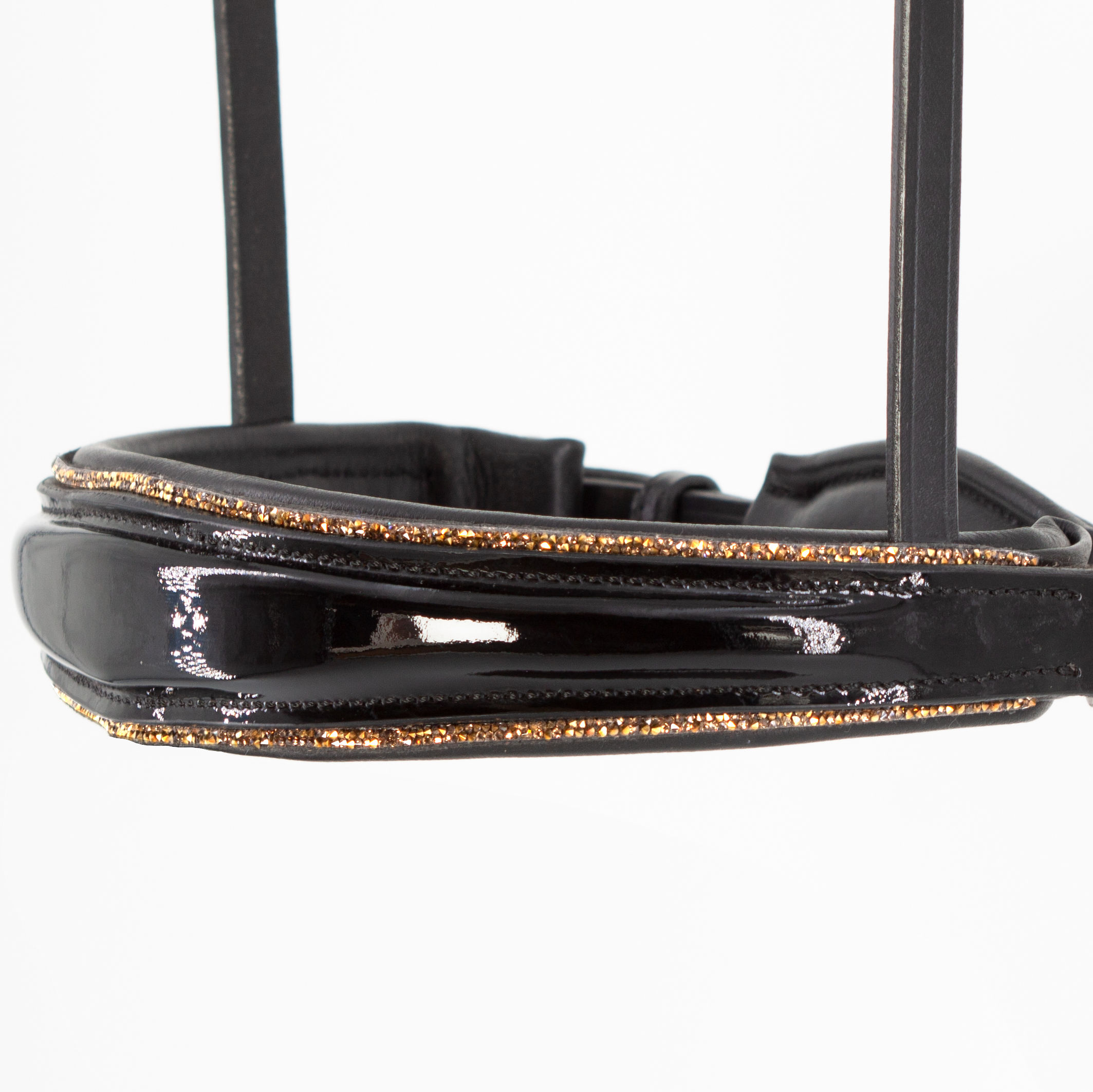 Reithalfter-Switch-Schwarz-Gold-Lack