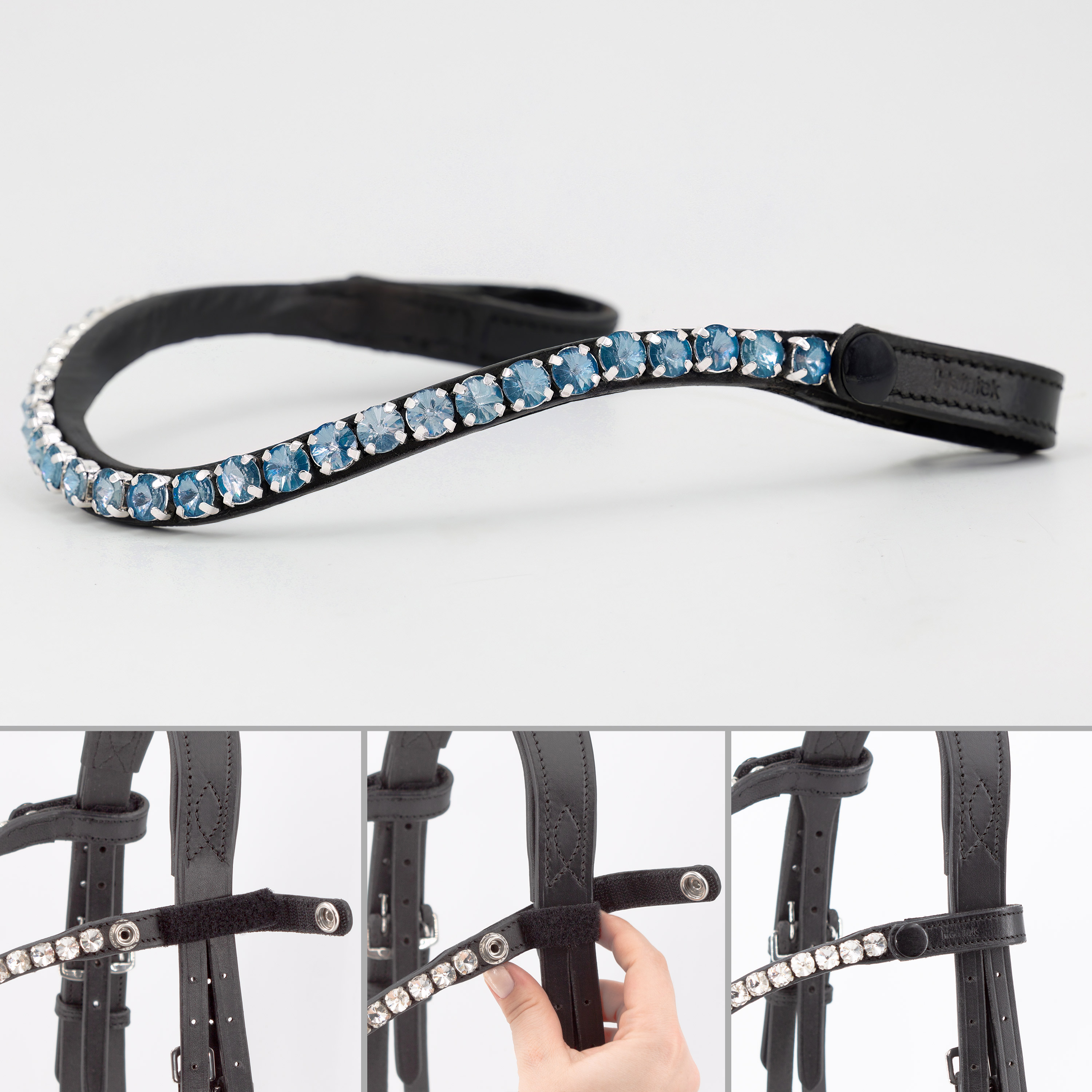 Stirnriemen-Schnellwechselsystem-Glow-Aqua Stirnriemen-Schnellwechselsystem-Glow-Aqua