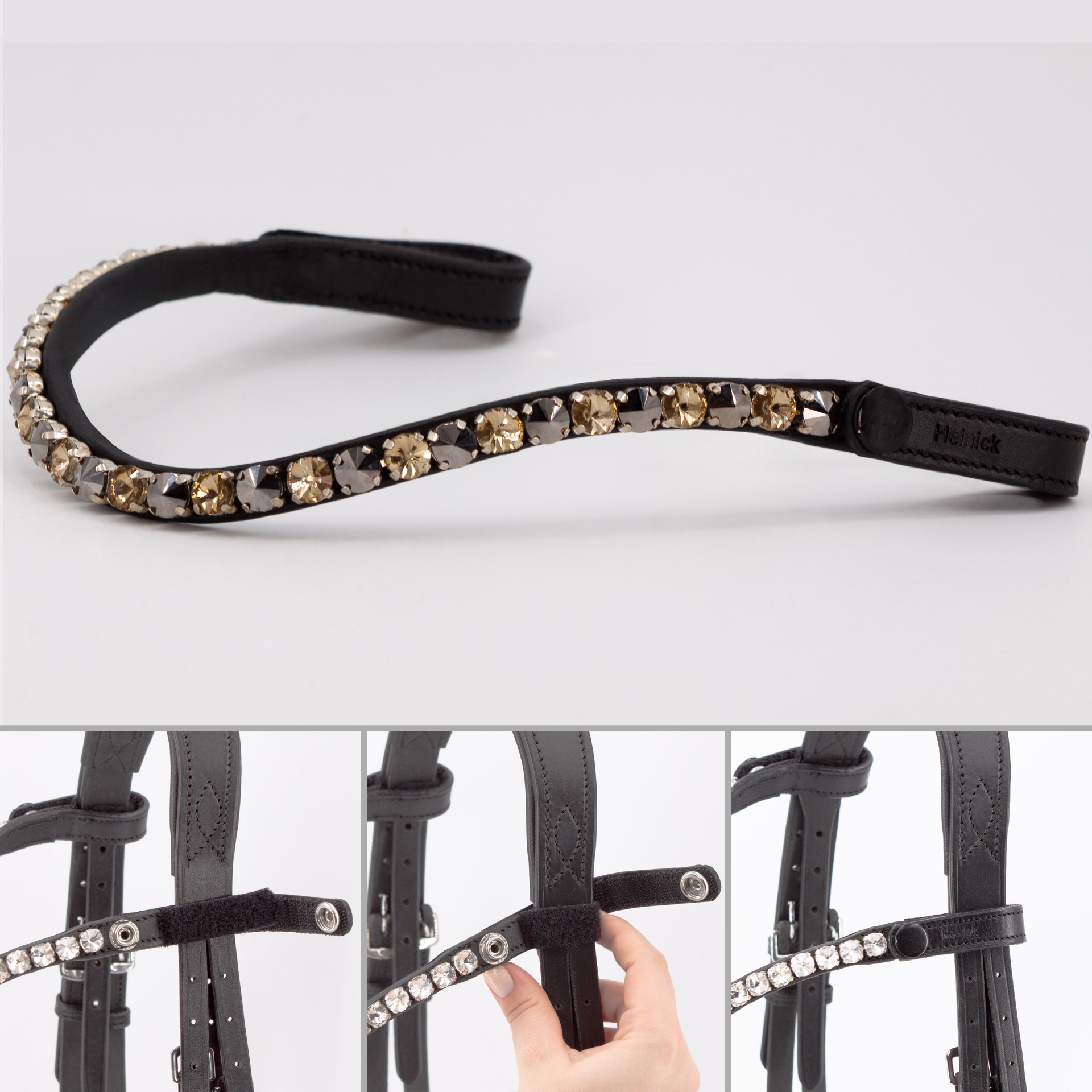 Stirnriemen-Glow-Daroda-Schwarz