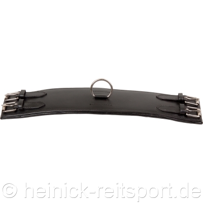 Leder-Bauchgurt-Longiergurt-Schwarz
