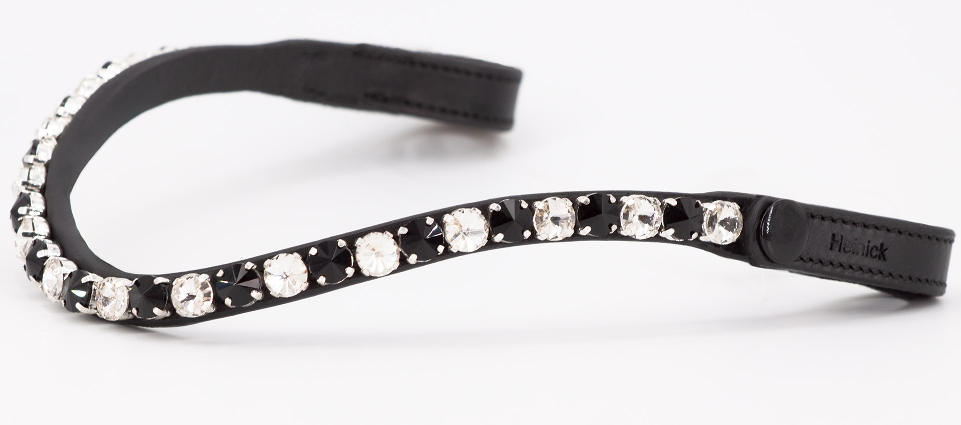 Stirnriemen-Schwarz-grosse-steine-Glow-White-Ash