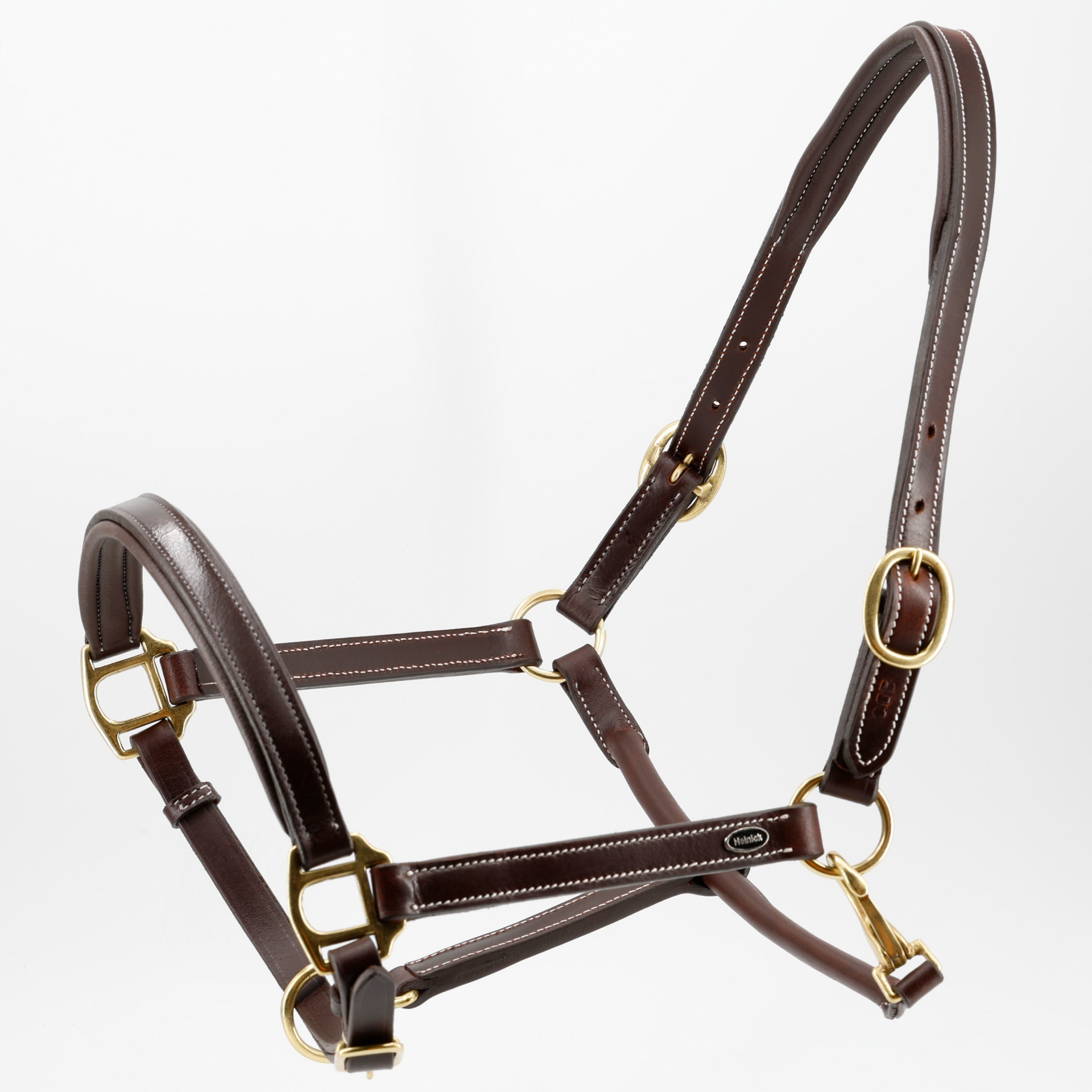 Lederhalfter-Nero-Braun