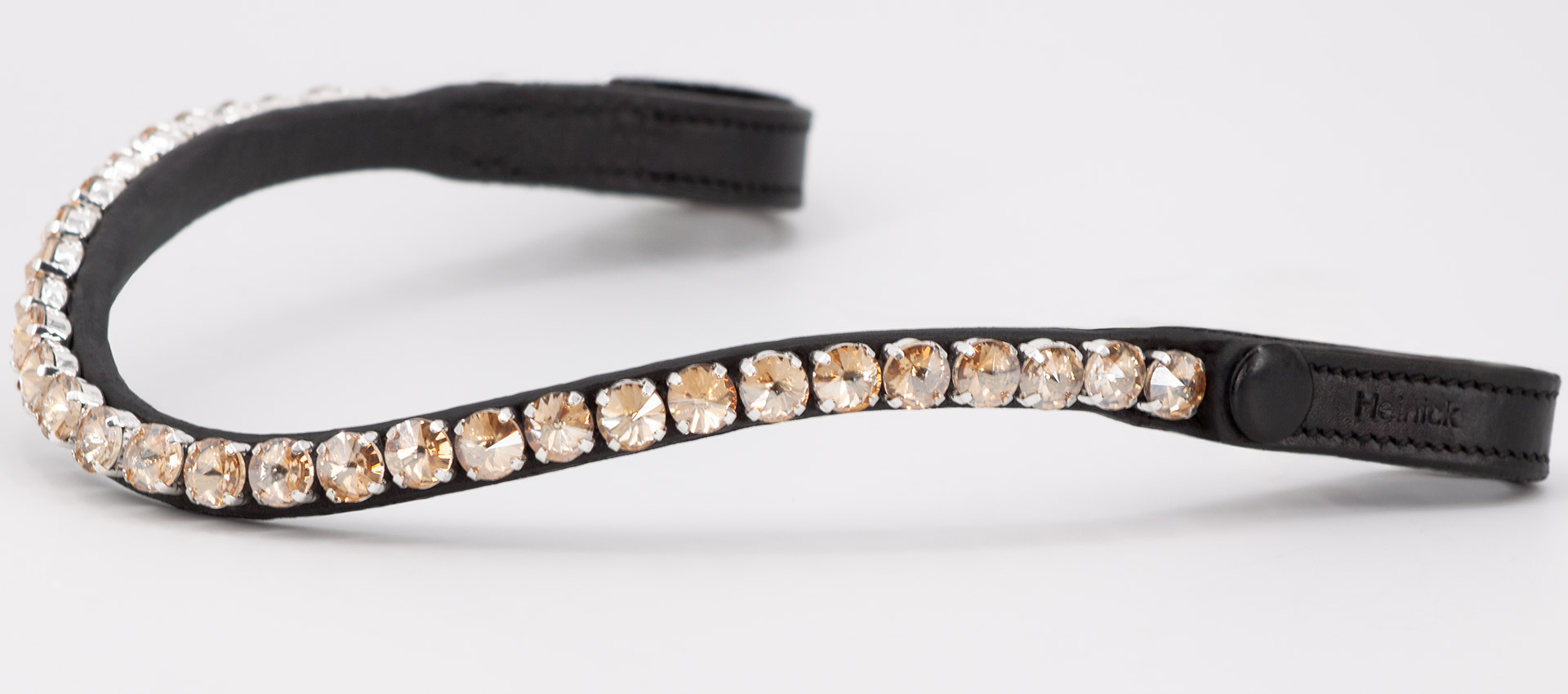 Stirnriemen-Schwarz-grosse-steine-Glow-Champagner