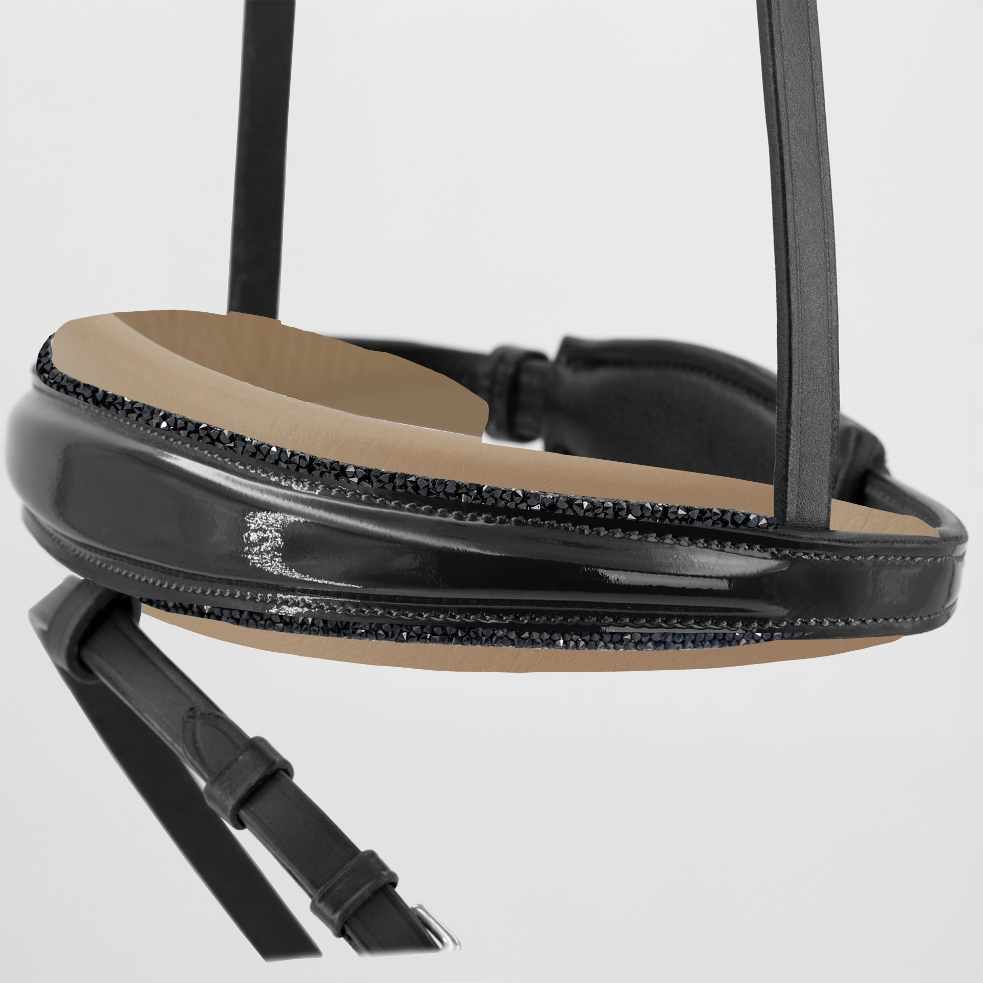 Reithalfter-Switsch-Wechselpolster-Lack-Beige