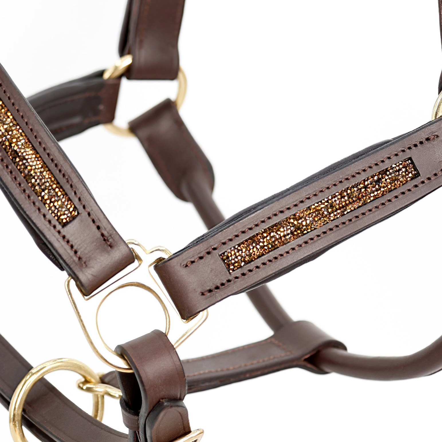 Lederhalfter-Mila-Braun-Stallhalfter