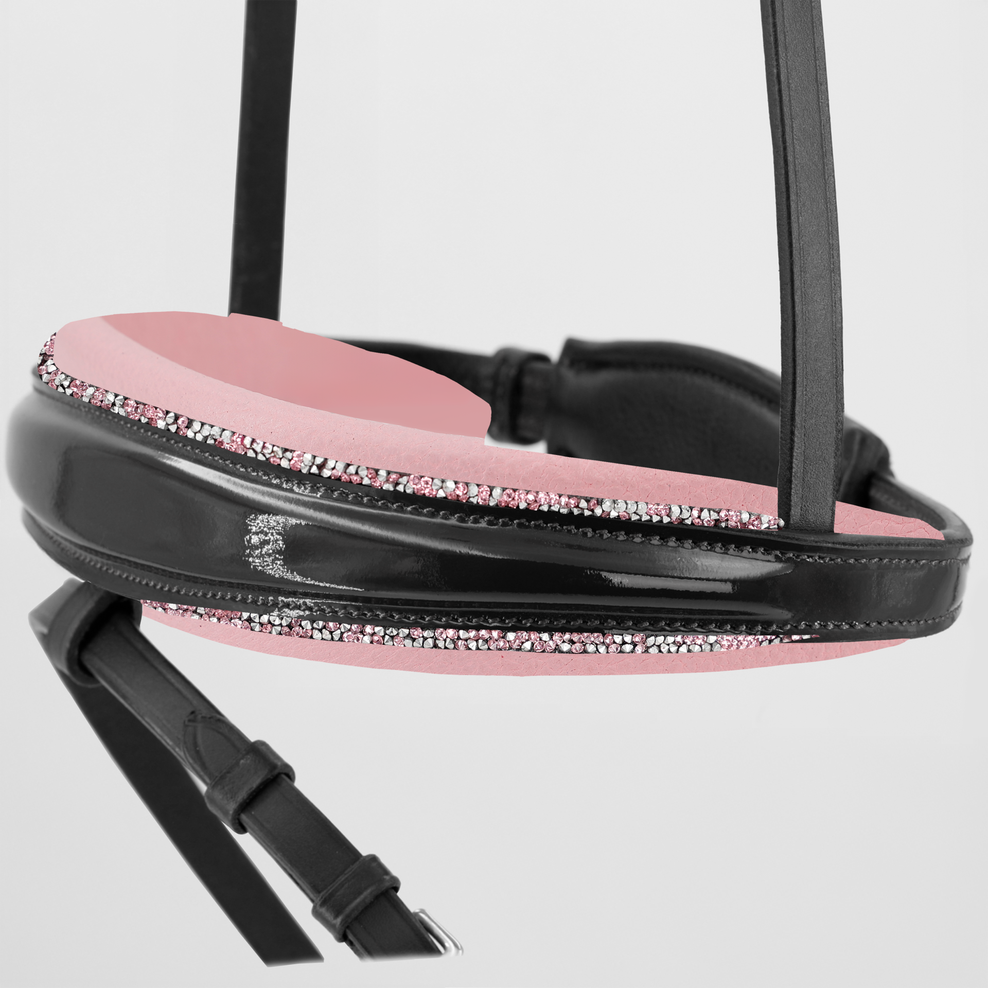 Reithalfter-Switsch-Wechselpolster-Lack-Rose